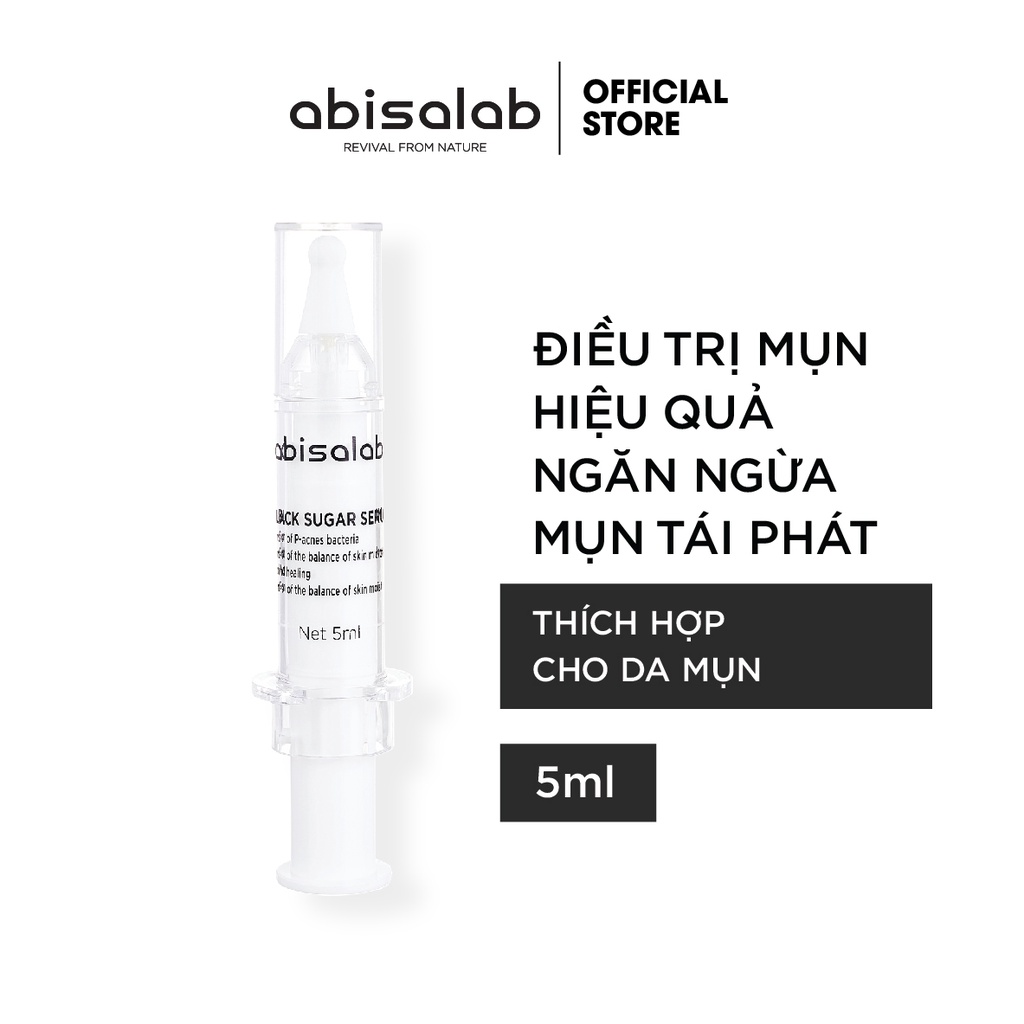 Tinh chất mụn Abisalab Black Sugar Serum 5ml