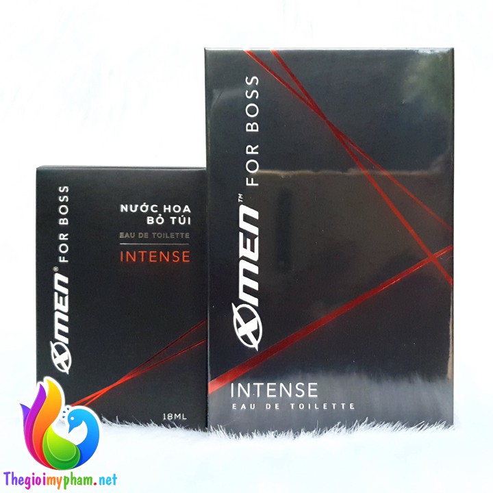 Nước Hoa Nam Xmen For Boss Intense 50ml + Nước Hoa Bỏ Túi Intense 18ml