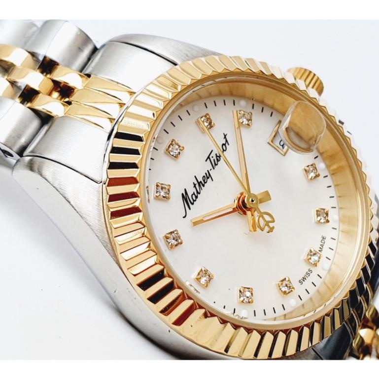 ĐỒNG HỒ NỮ CHÍNH HÃNG MATHEY TISSOT D810BI DEMI GOLD - VEUWATCH