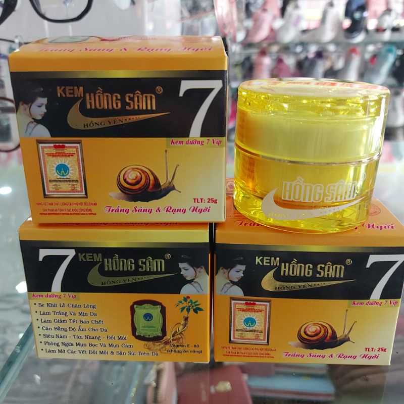 KEM DƯỠNG DA HỒNG SÂM VIP 7