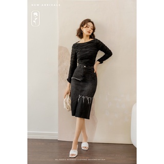 OLV - Áo Long Sleeve Top in Night