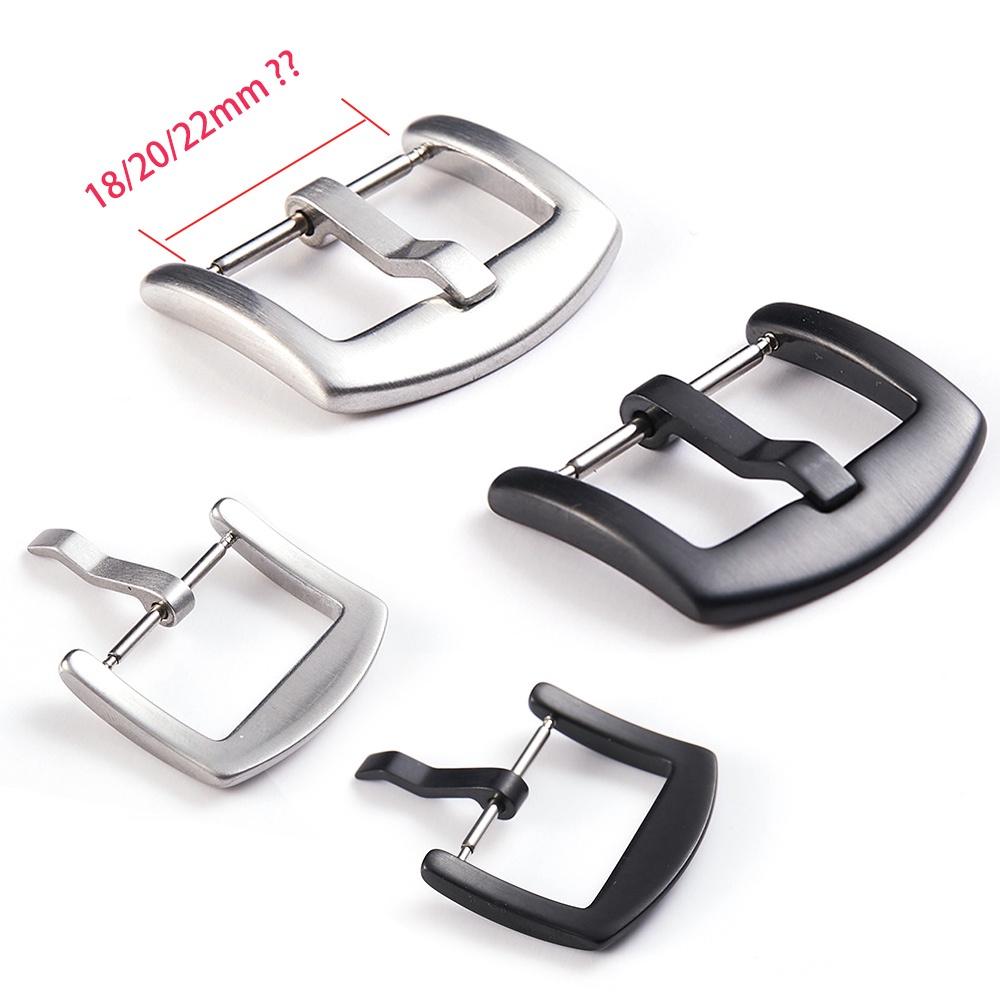 Mới Khóa Dây Đồng Hồ Đeo Tay Bằng Thép Không Gỉ 14Mm 16mm 18mm 20mm 22mm 316L