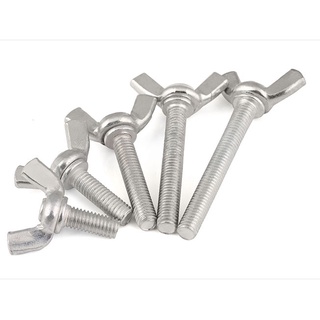 Vít Bướm Bằng Sắt Mạ Kẽm M4M5M6 Màu Trắng