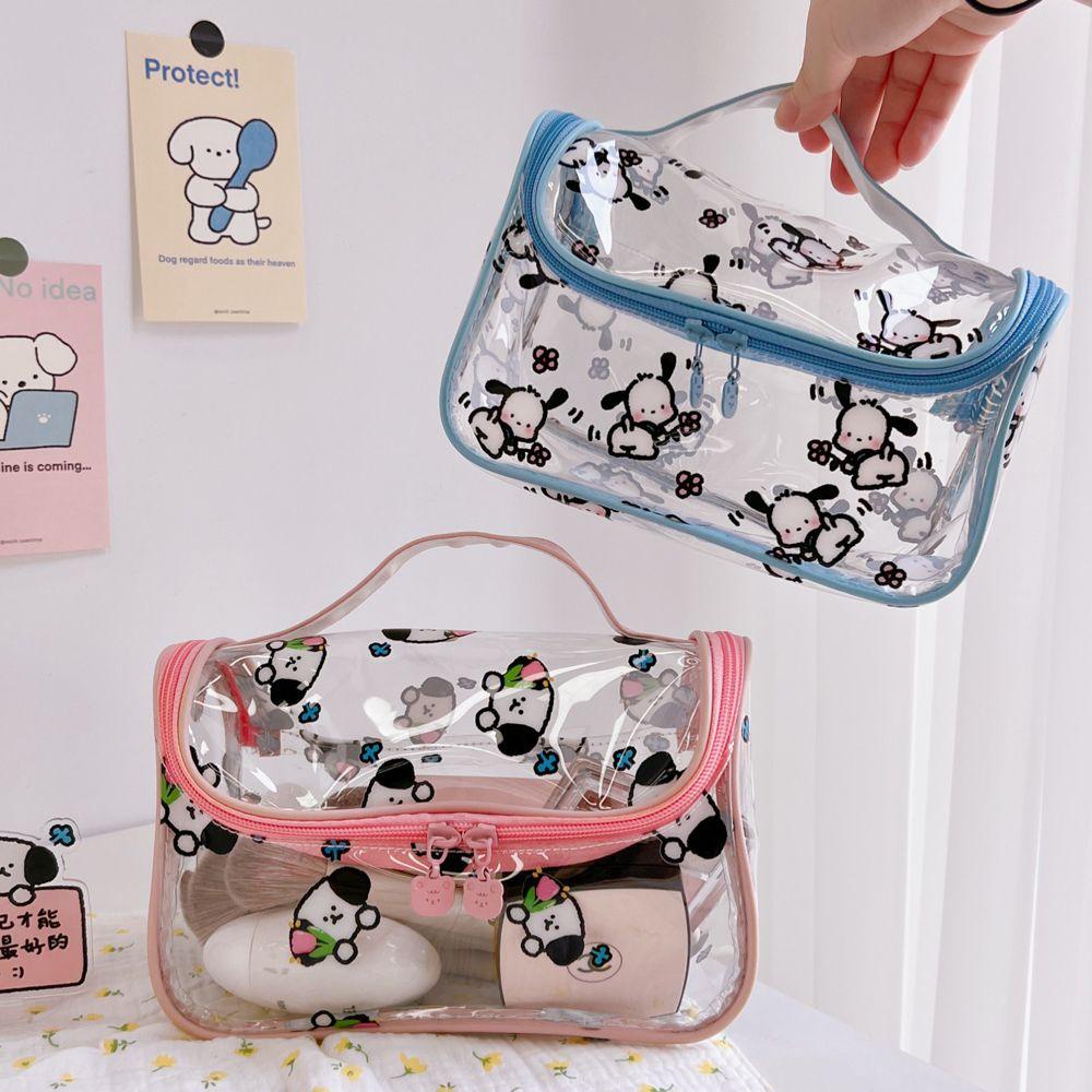 Túi Đựng Mỹ Phẩm Trong Suốt Cỡ Lớn Có Khóa Kéo Chống Thấm Nước Thời Trang Cho Nữ