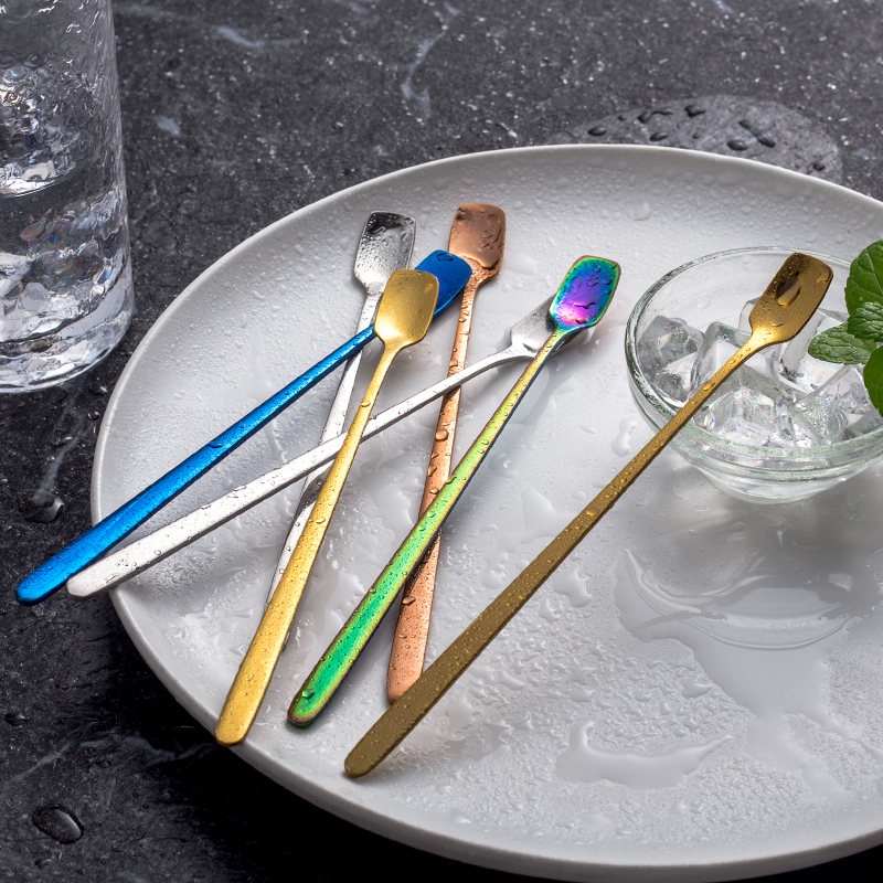 Muỗng cà phê cán dài bằng inox cao cấp