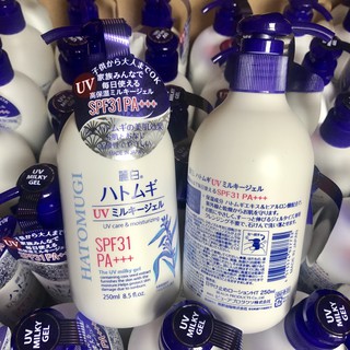 Sữa dưỡng thể dưỡng ngày chống nắng Hatomugi SPF31 PA+++