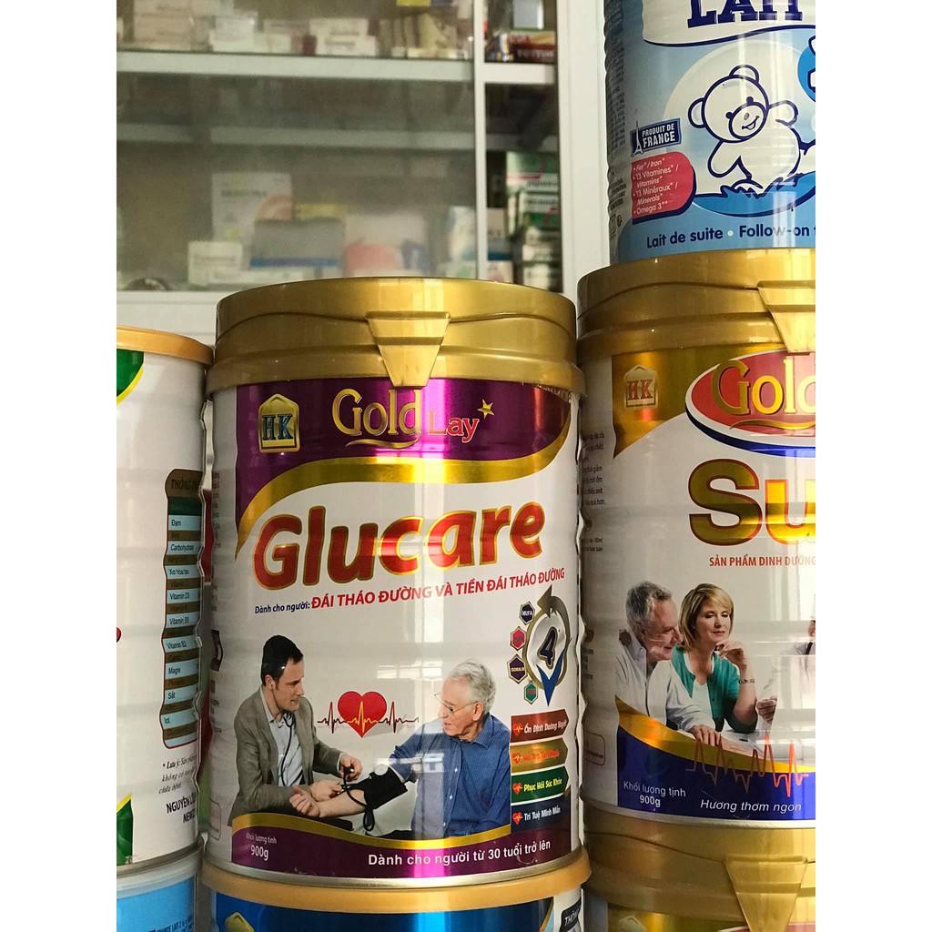 sữa glucare goldlay dành cho người tiểu đường 900g