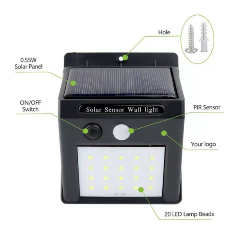 Đèn cảm biến hồng ngoại năng lượng mặt trời #Solar Motion Sensor Light