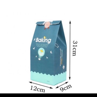 Combo 100 túi bánh mỳ hoa cúc dọc dài xanh
