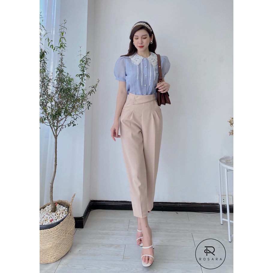 Quần baggy công sở đính cúc chéo SP109