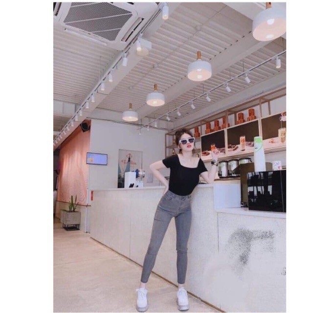 Quần giả bò giấy hottrend VẢI KAKI THUN💕