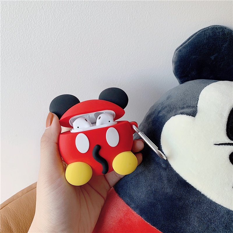 Disney Vỏ TPU Bảo Vệ Hộp Sạc Tai Nghe Hình Vịt Donald Mickey Cho compatible AirPods3 compatible AirPods3 Pro compatible AirPods2 Gen Mới