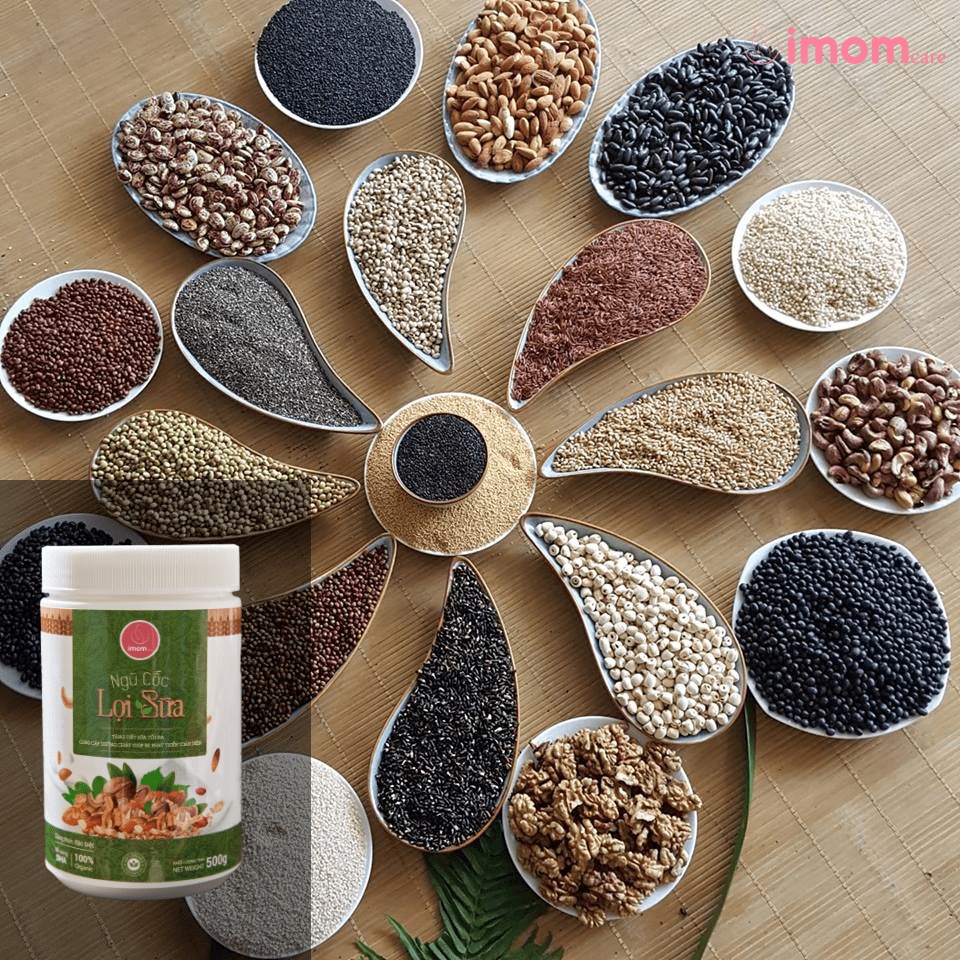 Ngũ cốc lợi sữa imom - kích sữa nhanh chóng, tăng tiết sữa tối đa, cung cấp dưỡng chất giúp bé phát triển toàn diện NCLS