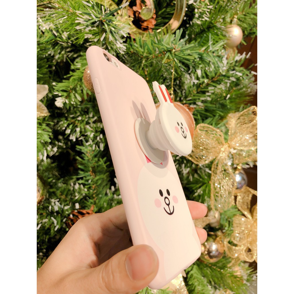 [ OPPO ] Ốp Lưng Silicon Gấu - Thỏ Kèm Phụ Kiện - B020 | BigBuy360 - bigbuy360.vn