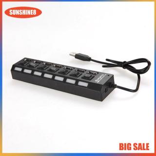 Bộ Chia 7 Cổng Usb 2.0 Có Công Tắc Đa Năng