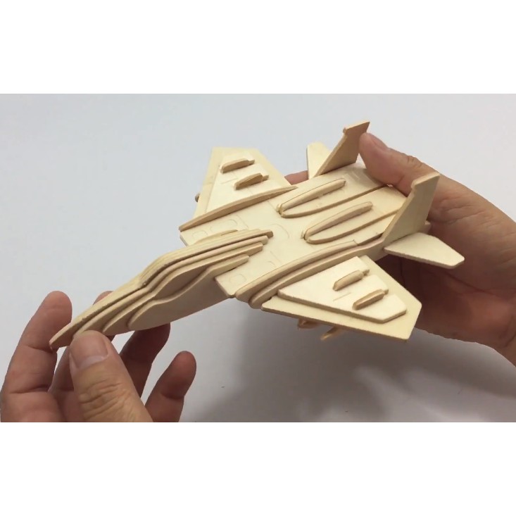 Đồ chơi ghép hình gỗ 3D Máy bay chiến đấu F15 hiện đại