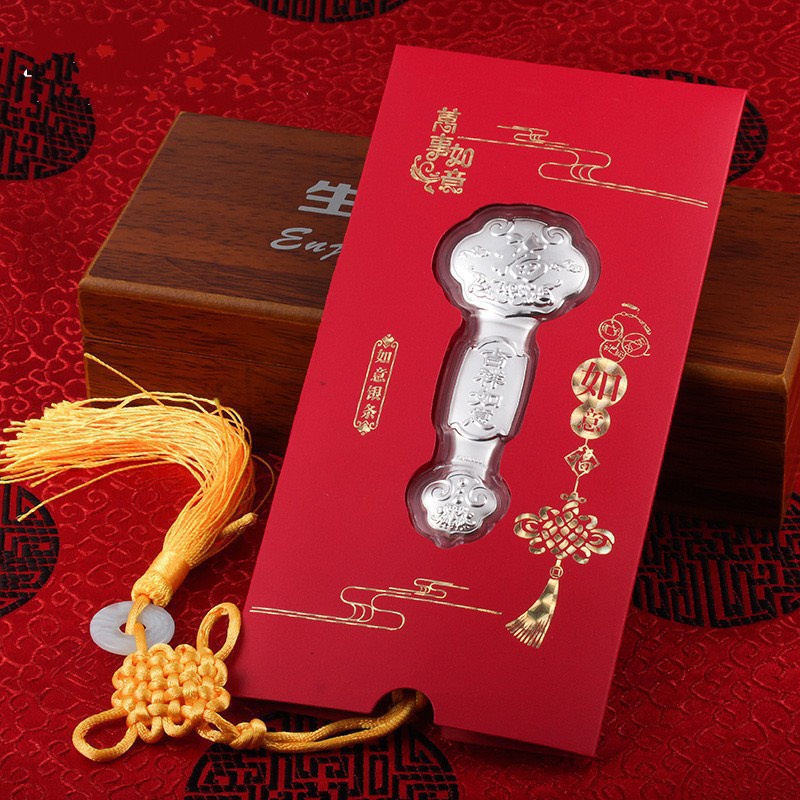 [ Hàng chuẩn store ] Bao Lì xì như ý mạ vàng, bạc có giấy chứng nhận Cao Cấp