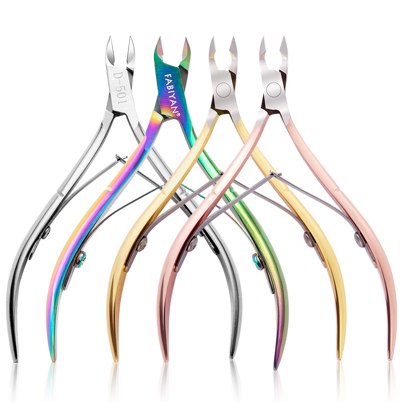 Kềm cắt da chết móng tay LUSLUKING màu cầu vồng
