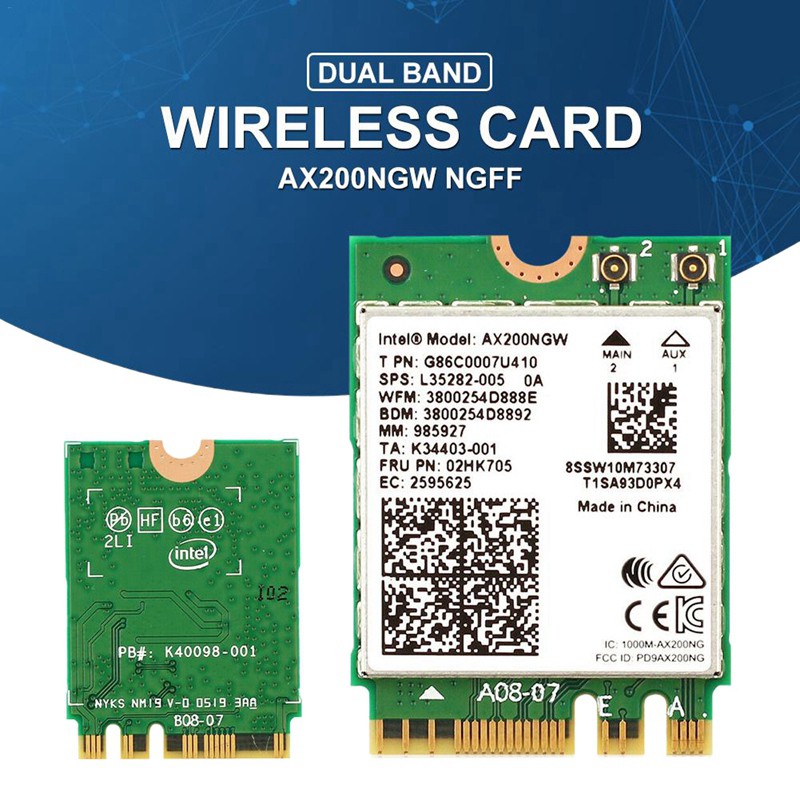 Card Wifi 5.0 Không Dây Ax200Ngw 2.4gbps 802.11ax Cho Intel Ax200 | BigBuy360 - bigbuy360.vn