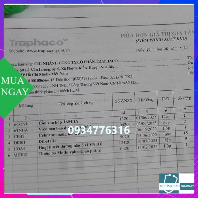 Hoạt huyết dưỡng não CEBRATON viên nang mềm Traphaco (Hộp 50 viên)