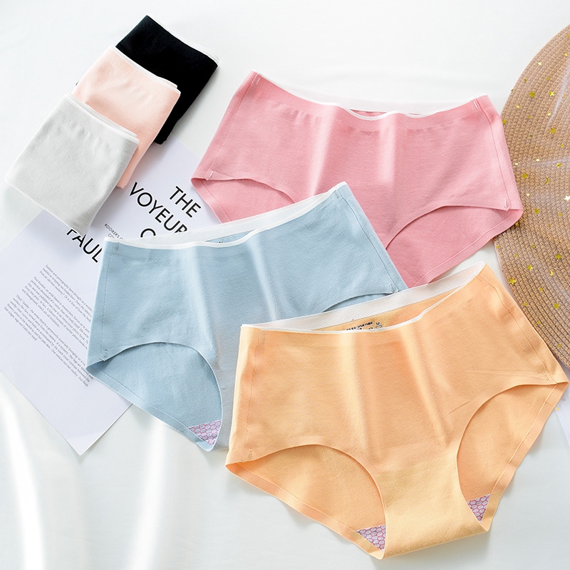 Quần Lót Cotton Màu Sắc Kẹo Ngọt Phong Cách Nhật Bản Cho Nữ