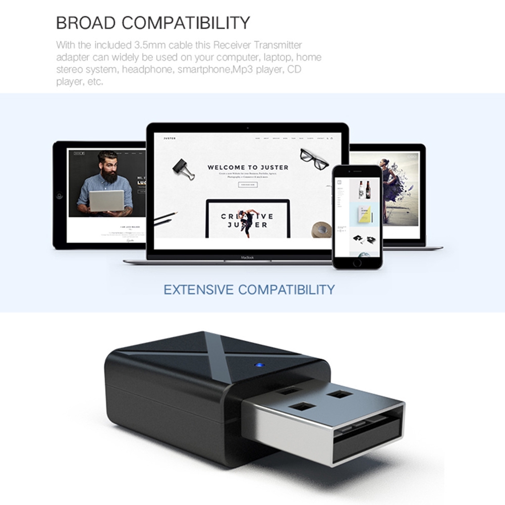 Bộ chuyển đổi không dây AUX USB Bluetooth tốc độ cao 3.5mm | BigBuy360 - bigbuy360.vn
