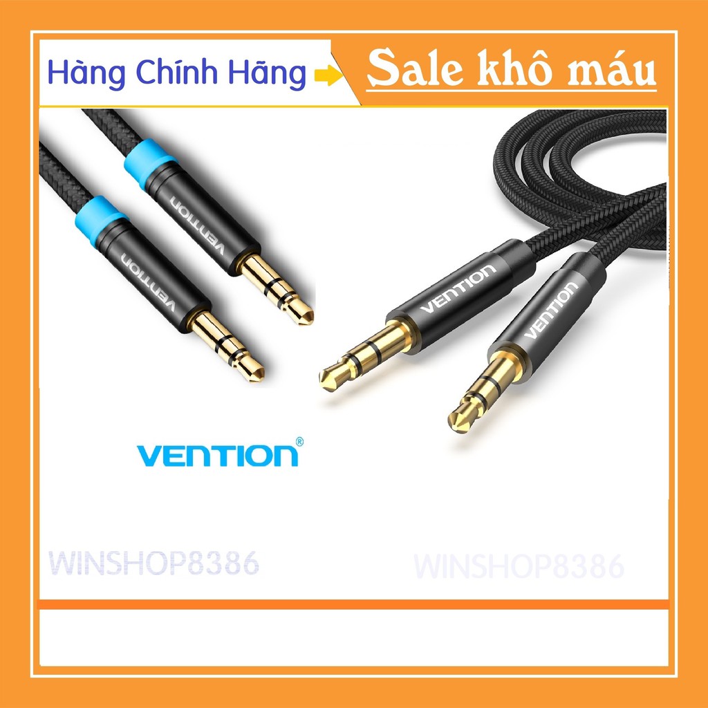 Dây cáp âm thanh Vention AUX, jack 3.5mm Chất lượng cao