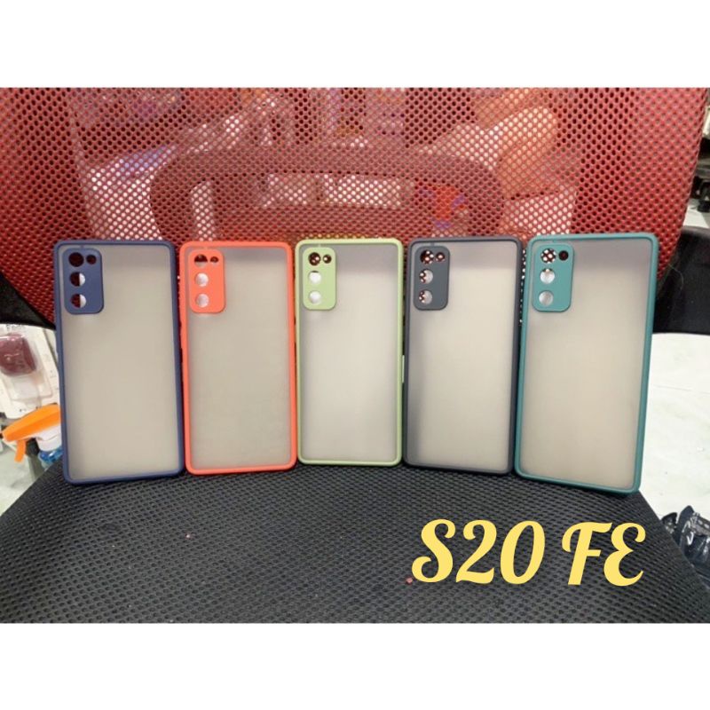 Ốp lưng Samsung galaxy S20 FE viền dẻo nhiều màu lưng nhám mờ bảo vệ camera