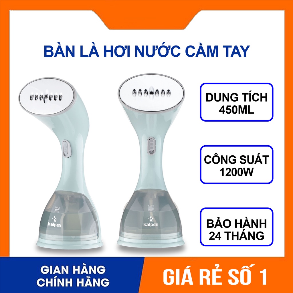 Bàn là hơi nước cầm tay Kalpen HSK-3801, Bàn ủi hơi nước mini công suất 1200W hàng chính hãng bảo hành 24 tháng