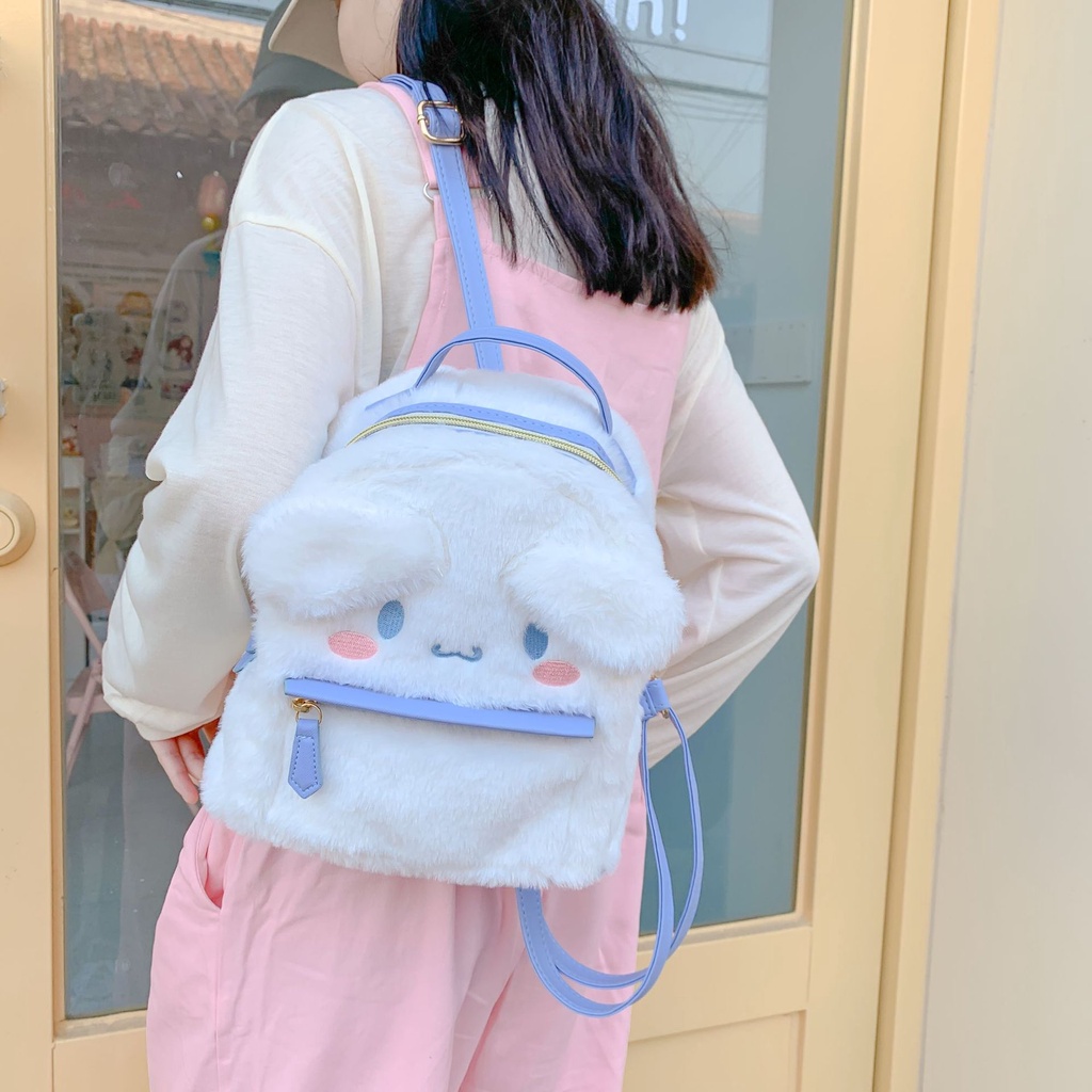 Ba Lô Đeo Vai Hình Thỏ / Cún Nhồi Bông Kiểu Lolita Nhật Bản Dễ Thương