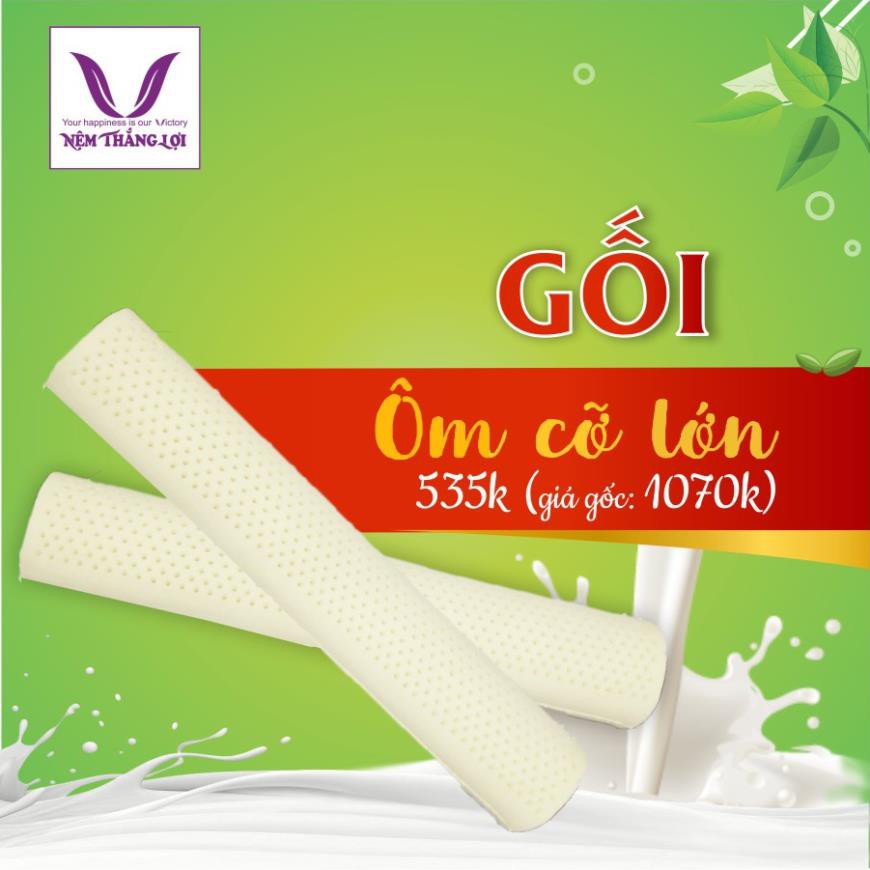 Gối Cao Su Thiên Nhiên Thắng Lợi Được Làm Bằng Cao Su Nguyên Chất Tựa Đầu Khi Ngủ Thoải Mái Tránh Đau Vai Gáy