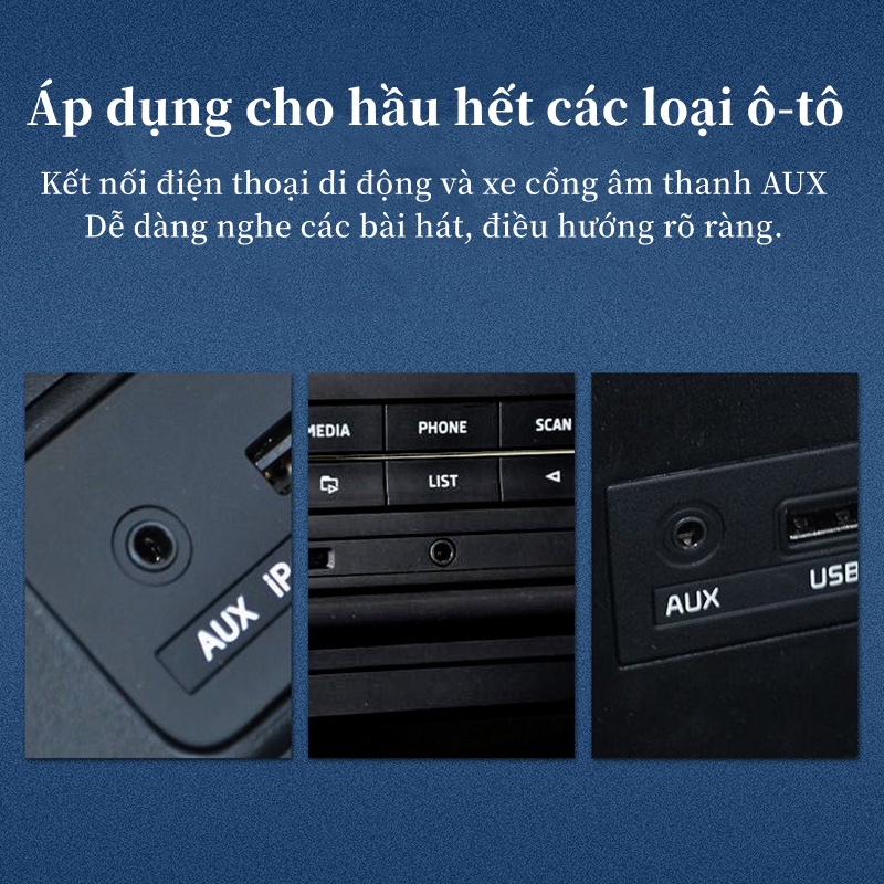 Dây Cáp Loa 2 Đầu Giắc 3.5mm AUX-Đầu Mạ Vàng,Kết Nối Loa Với Điện Thoại,Laptop,Máy Tính,Tai Nghe,iPad,Tivi,Ô Tô