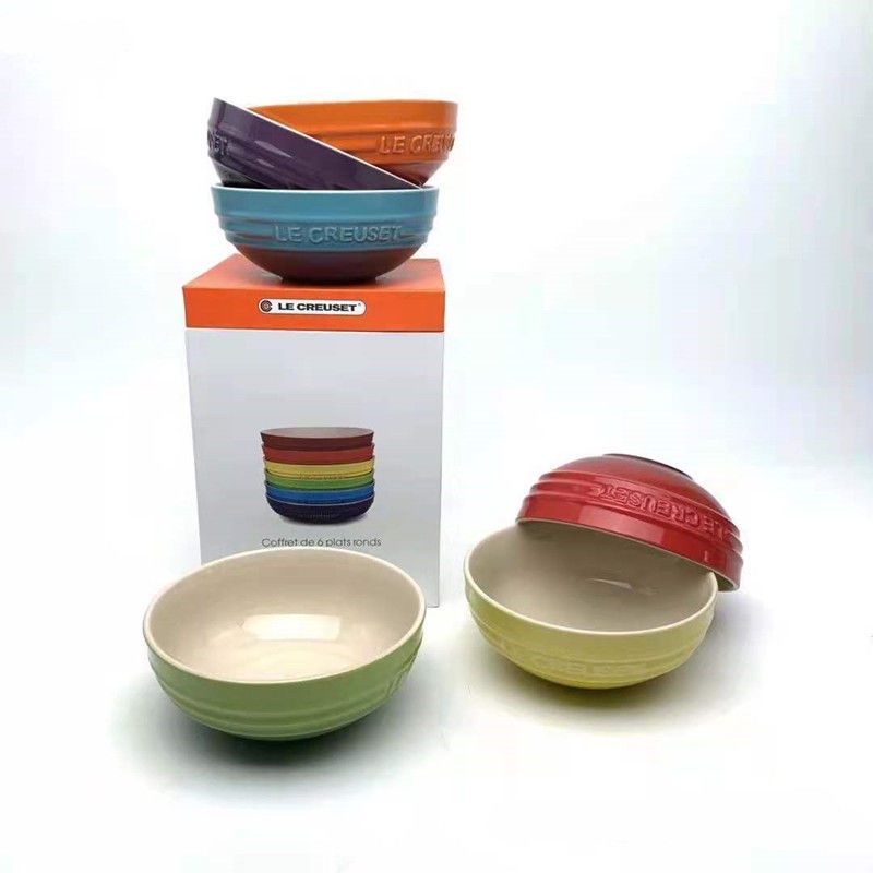 Bát gốm nhiều màu lựa chọn cá tính kiểu Pháp 12cm