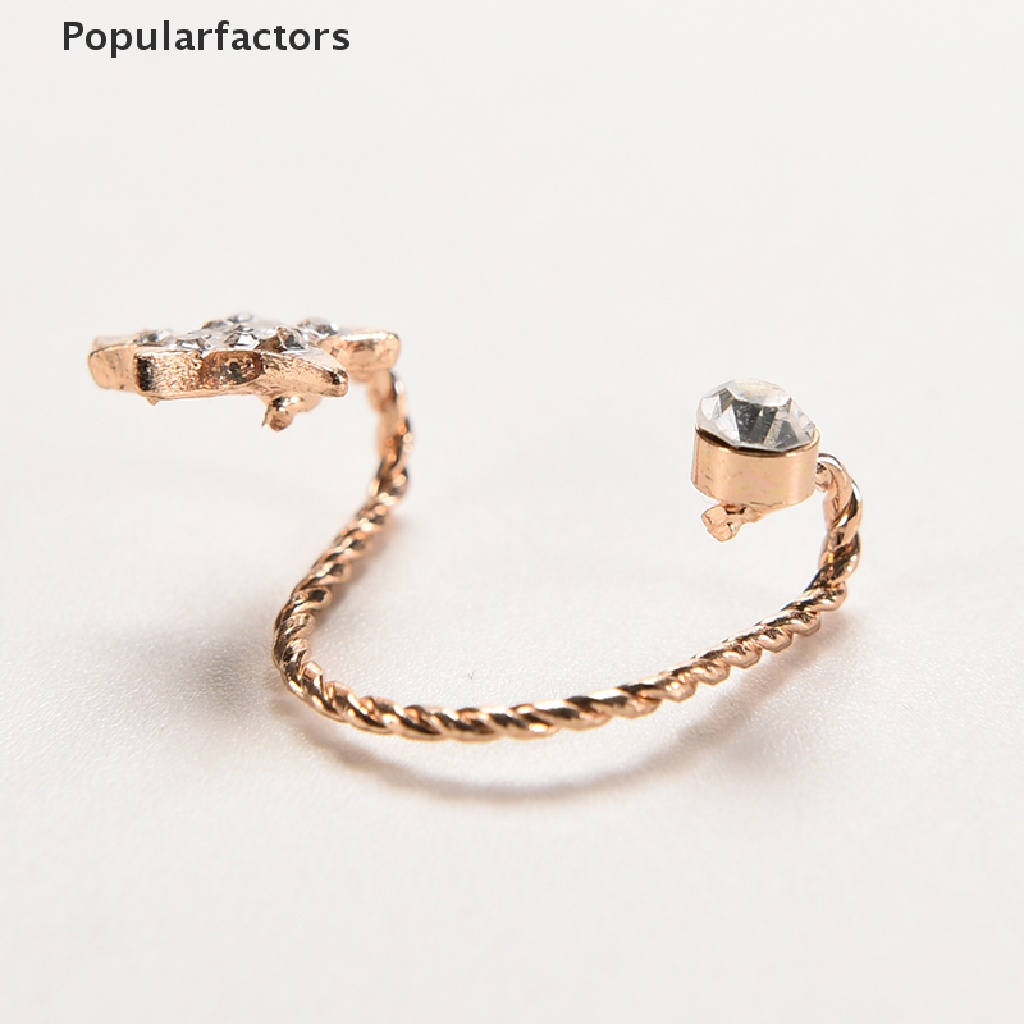 Bông Tai Năm Cánh Hình Ngôi Sao Đính Đá Lấp Lánh Thời Trang