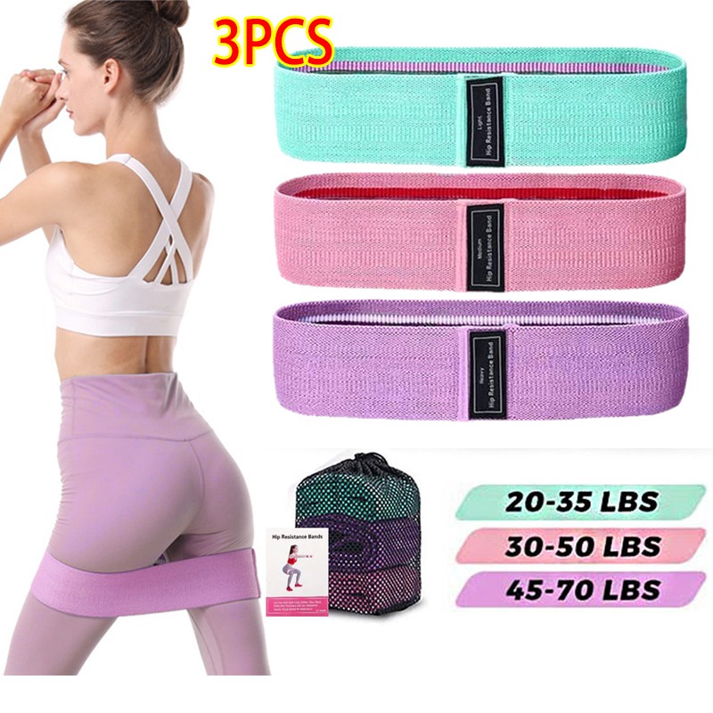 Bộ 3 dây đai kháng lực 3 cấp độ chống trượt dùng tập thể hình