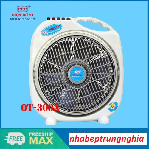 Quạt hộp tản gió điện cơ 91 Bộ Quốc Phòng QT-300A / QT-400A chuyển hướng điện, đổ tự ngắt