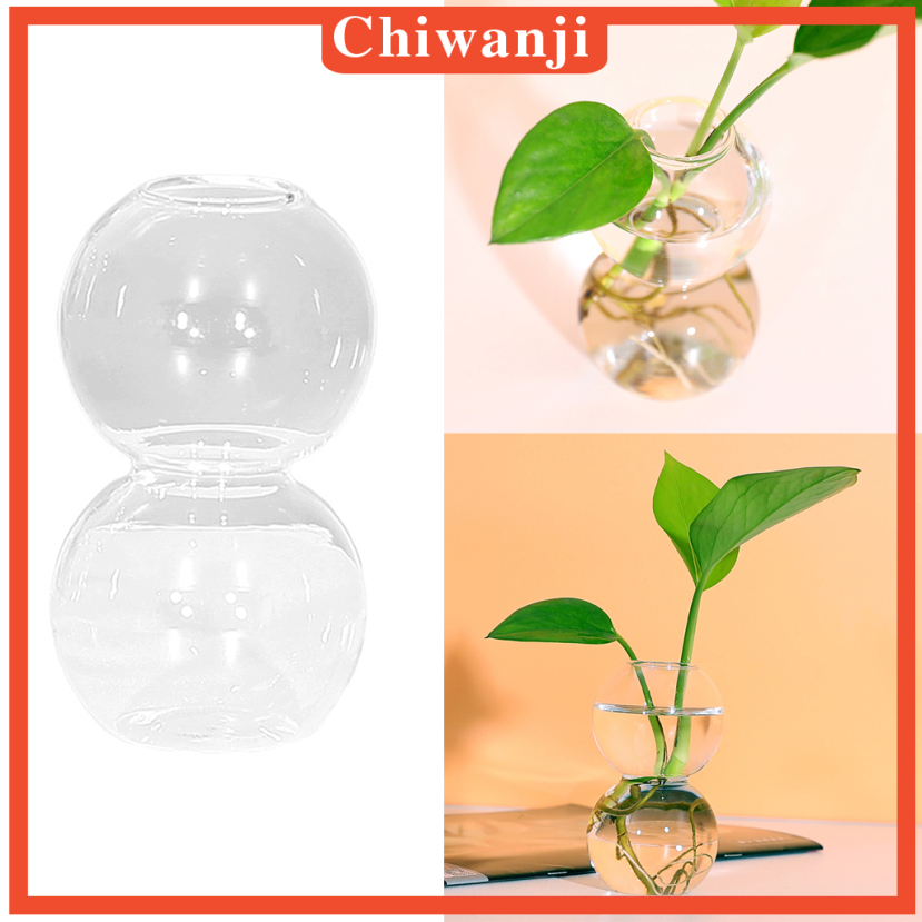Chậu Kính Trồng Cây Hình Bóng Đèn 2 Bóng