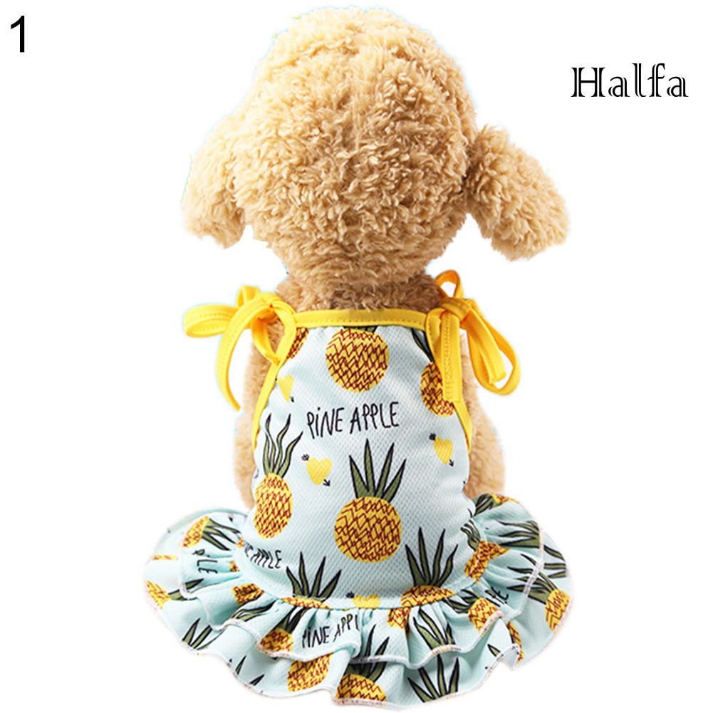Đầm Họa Tiết Trái Dứa Đáng Yêu Cho Thú Cưng