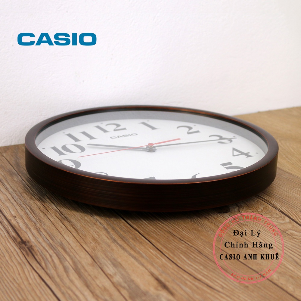 Đồng hồ treo tường Casio IQ-79-5DF cỡ lớn 30cm kim trôi im lặng