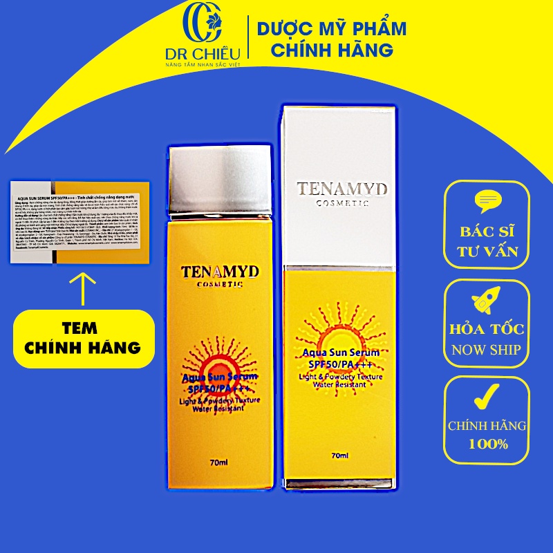 ☑️ Kem Chống Nắng Tenamyd SPF 50/PA+++ Tenamyd Aqua Sun Serum SPF 50/PA 70ml