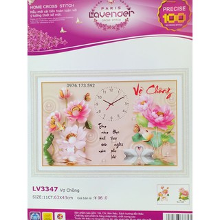 Tranh đính đá-tranh thêu  Vợ Chồng (lv447,lv3347)