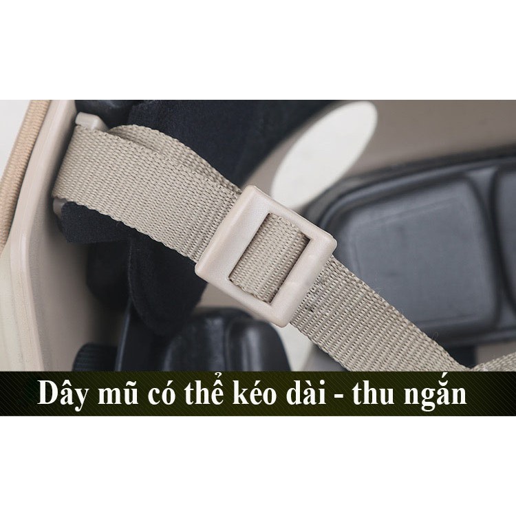 Mũ Bảo Hiểm Chiến Thuật MID CUT Ôm Cằm