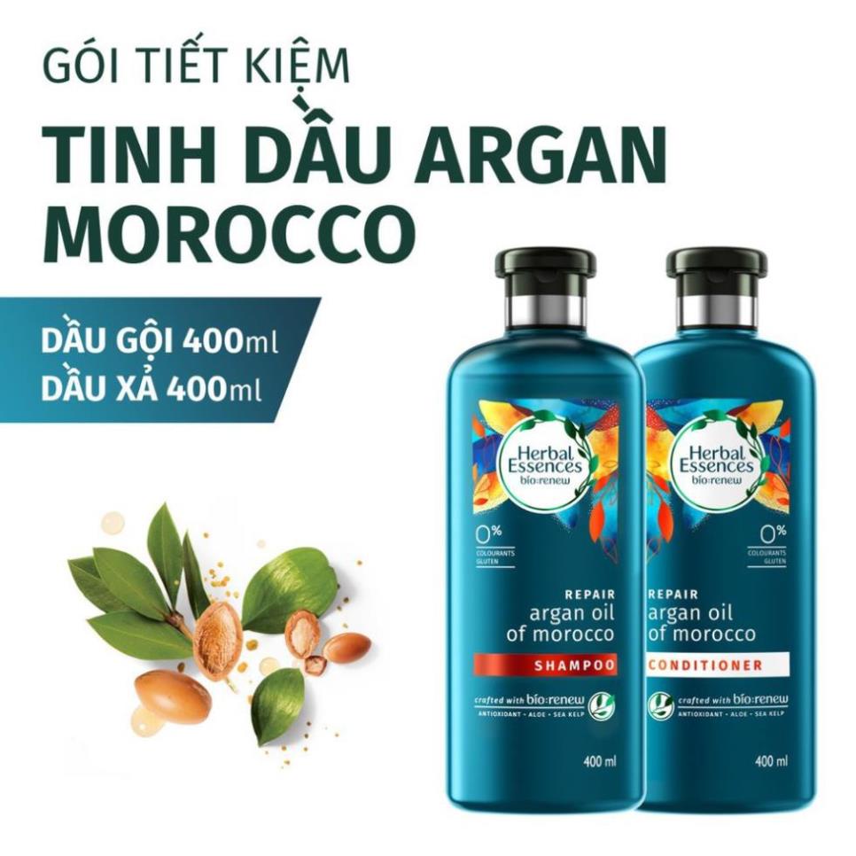 Bộ Gội Xả Herbal Essences Tinh Dầu Argan Morocco 400ml/ chai