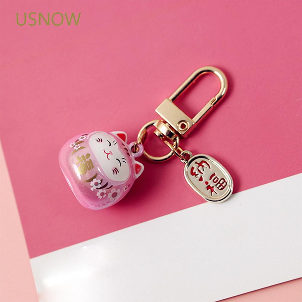 Móc khóa hình mèo may mắn xinh xắn dễ thương
