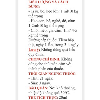 1 lọ Bio DOC 20ml cho vật nuôi.