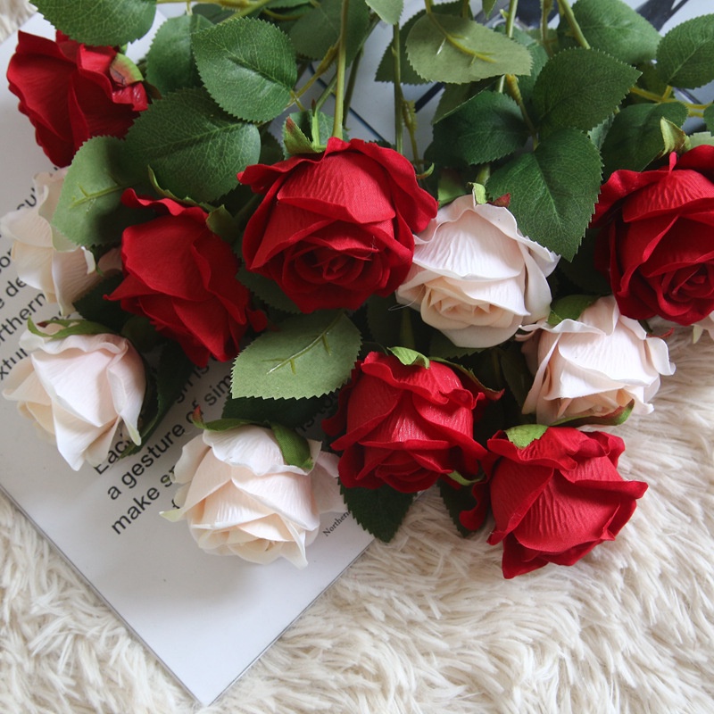 1 Hoa Hồng Nhân Tạo Trang Trí Tiệc Cưới/Valentine
