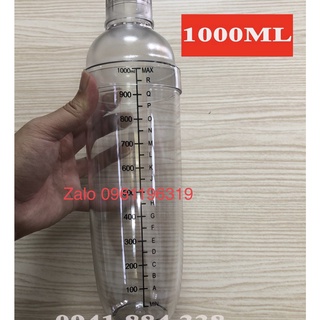 Bình Lắc Shaker Nhựa 1000ML loại tốt