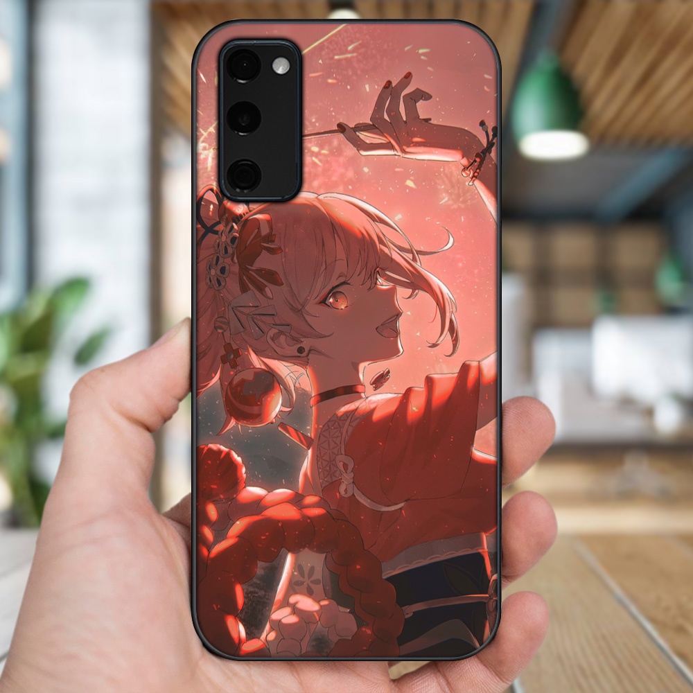 Ốp lưng Samsung S20 FE viền đen in hình Yoimiya Genshin Impact