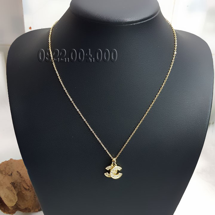 Dây chuyền nữ, dây chuyền chữ X cẩn đá.