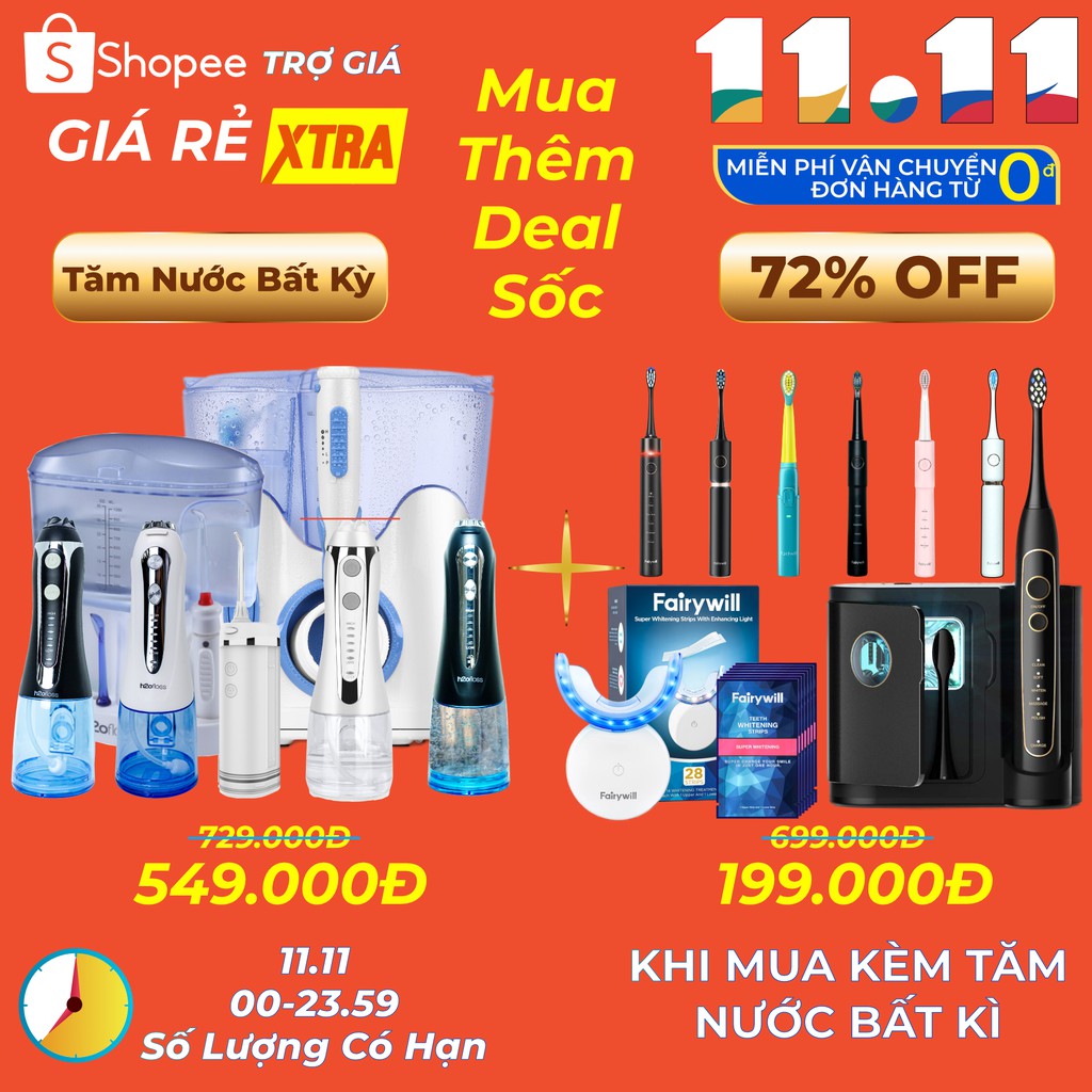 Tăm nước mini du lịch h2ofloss HF10 (HF6-mini) , phiên bản mini của h2ofloss hf6